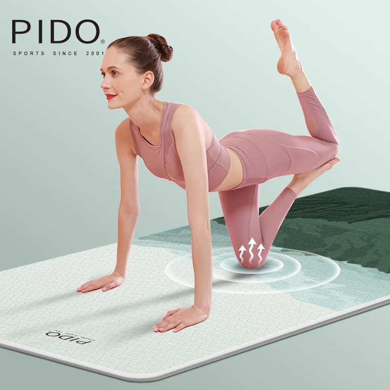 PIDO Eco-friendly TPE Yoga Mat Quality 6/8Mm Wholesale Tpe Double Color Yoga Mat Manufacturer