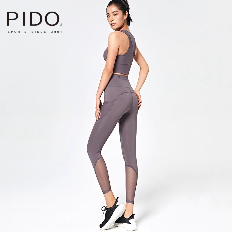 PIDO Pink Sports Yoga Breathable Set