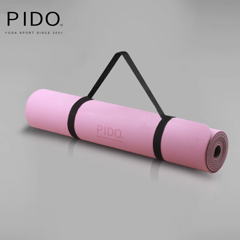PIDO TPE Yoga Mat Quality 6/8Mm Wholesale Tpe Single Color Yoga Mat Manufacturer