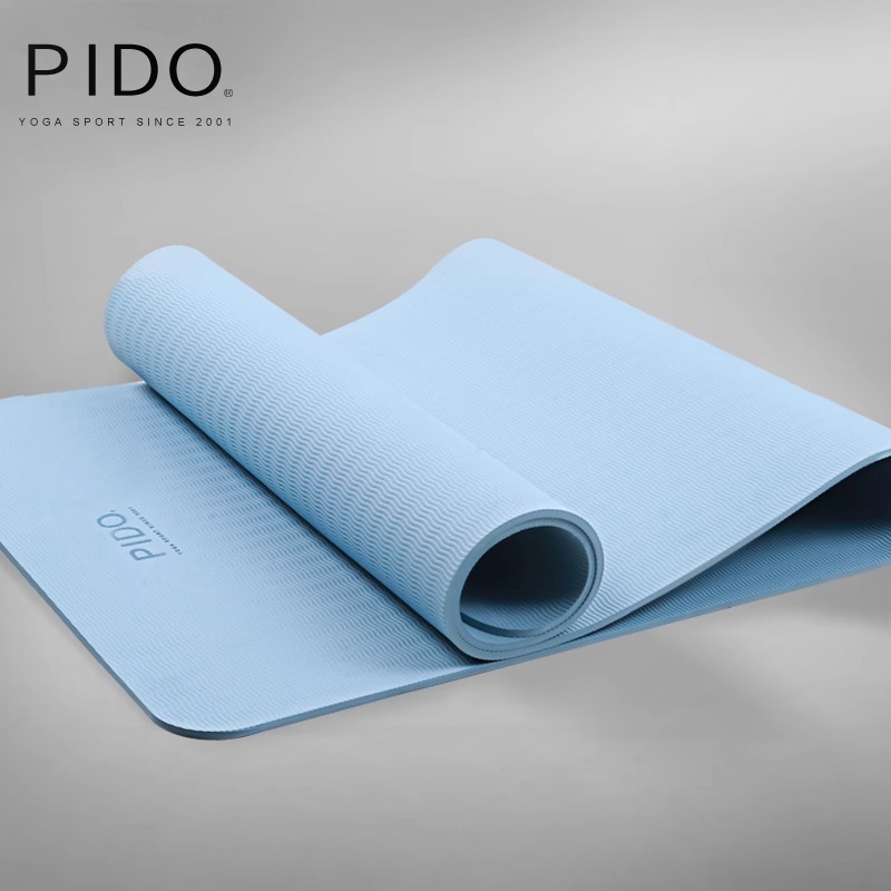 PIDO TPE Yoga Mat Quality 6/8Mm Wholesale Tpe Single Color Yoga Mat Manufacturer