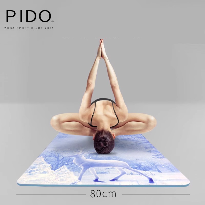 PIDO TPE Yoga Mat Quality 6/8Mm Wholesale Suede Rubber Surface Yoga Mat Manufacturer