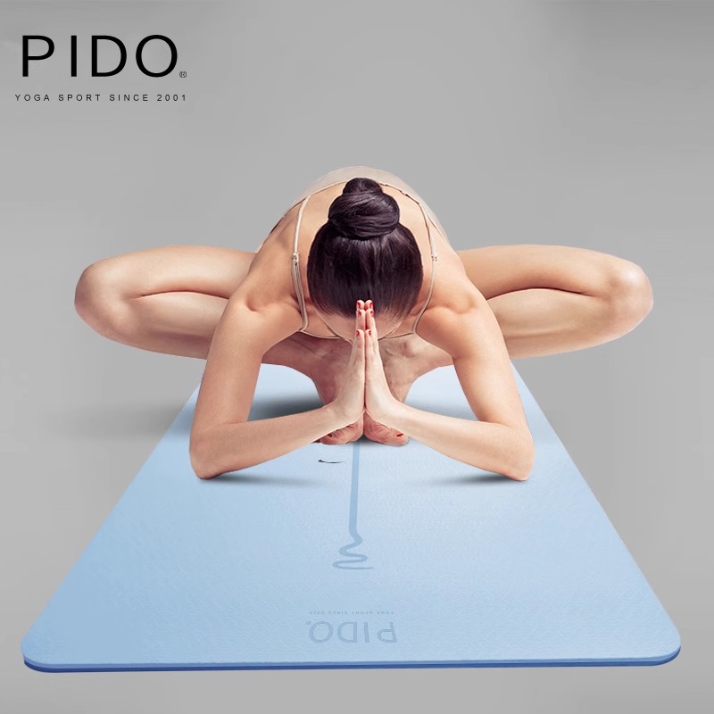 PIDO TPE Yoga Mat Quality 6/8Mm Wholesale Tpe Single Color Yoga Mat Manufacturer