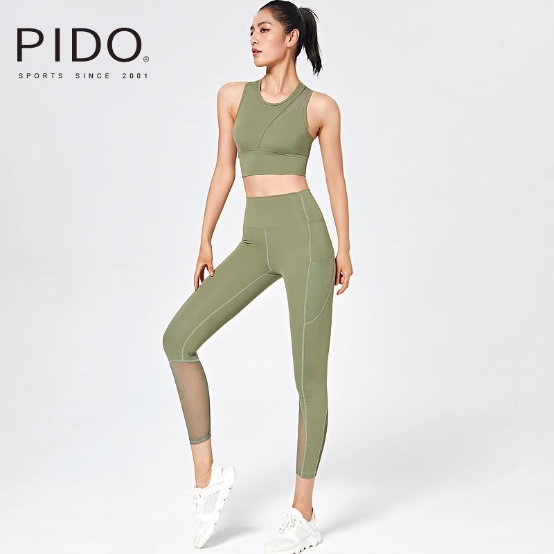 PIDO Pink Sports Yoga Breathable Set