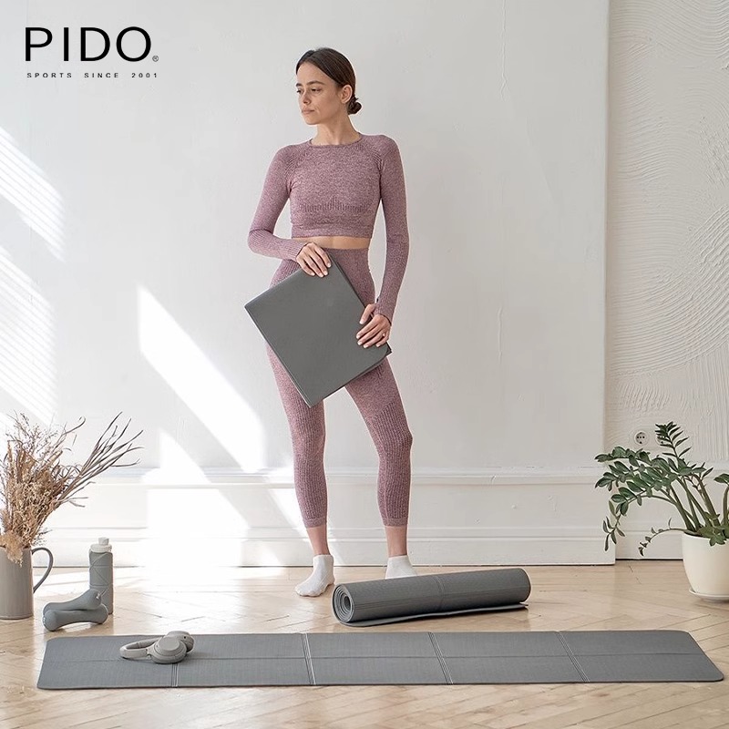 PIDO Eco-friendly Foldable TPE Yoga Mat Quality 6/8Mm Wholesale Tpe Yoga Mat Manufacturer