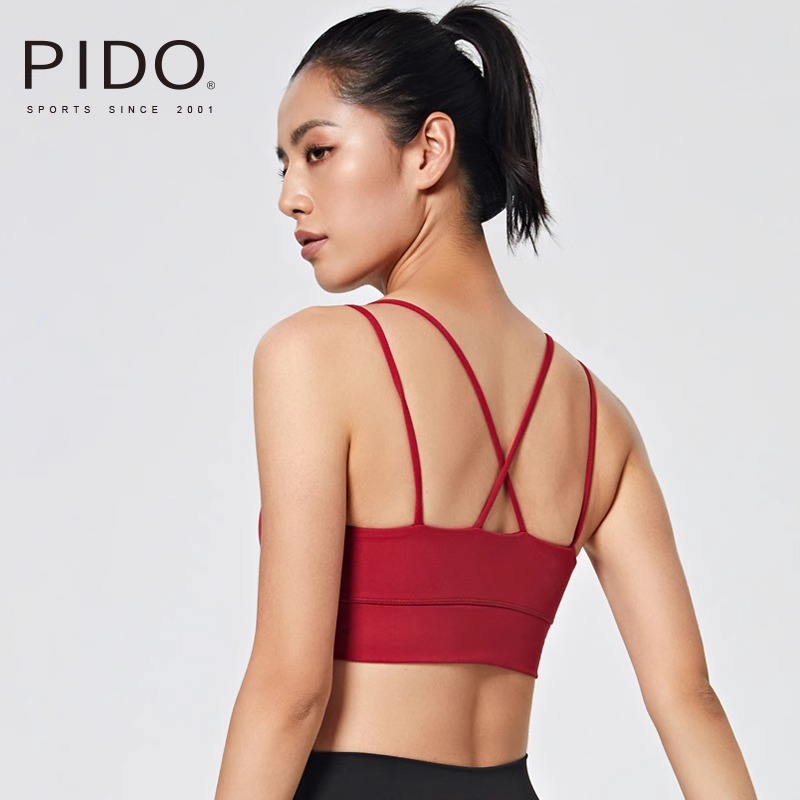 PIDO Yoga Back Exercise Tank Top with Strap