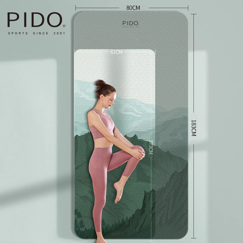 PIDO 8mm TPE Printing Yoga Mat Wholesale Quality Eco-Friendly Widen and Thicken | Yoga Mat Manufacturer