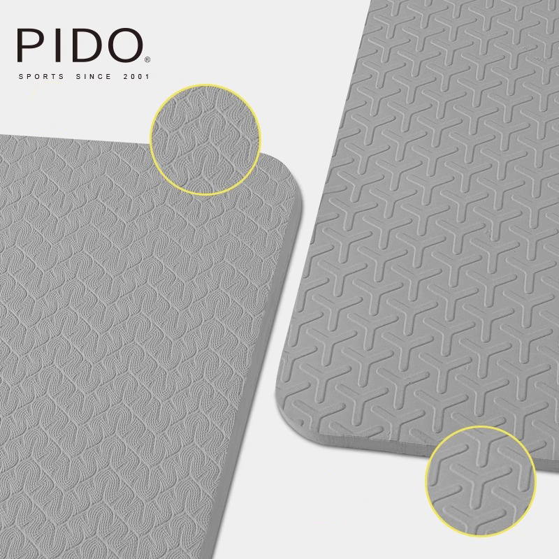 PIDO Grey Two-Person TPE Yoga Mats Quality 6/8Mm Wholesale | Yoga Mat Manufacturer