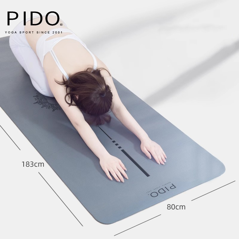 PIDO TPE Yoga Mat Quality 6/8Mm Wholesale Tpe Double Color Yoga Mat Manufacturer