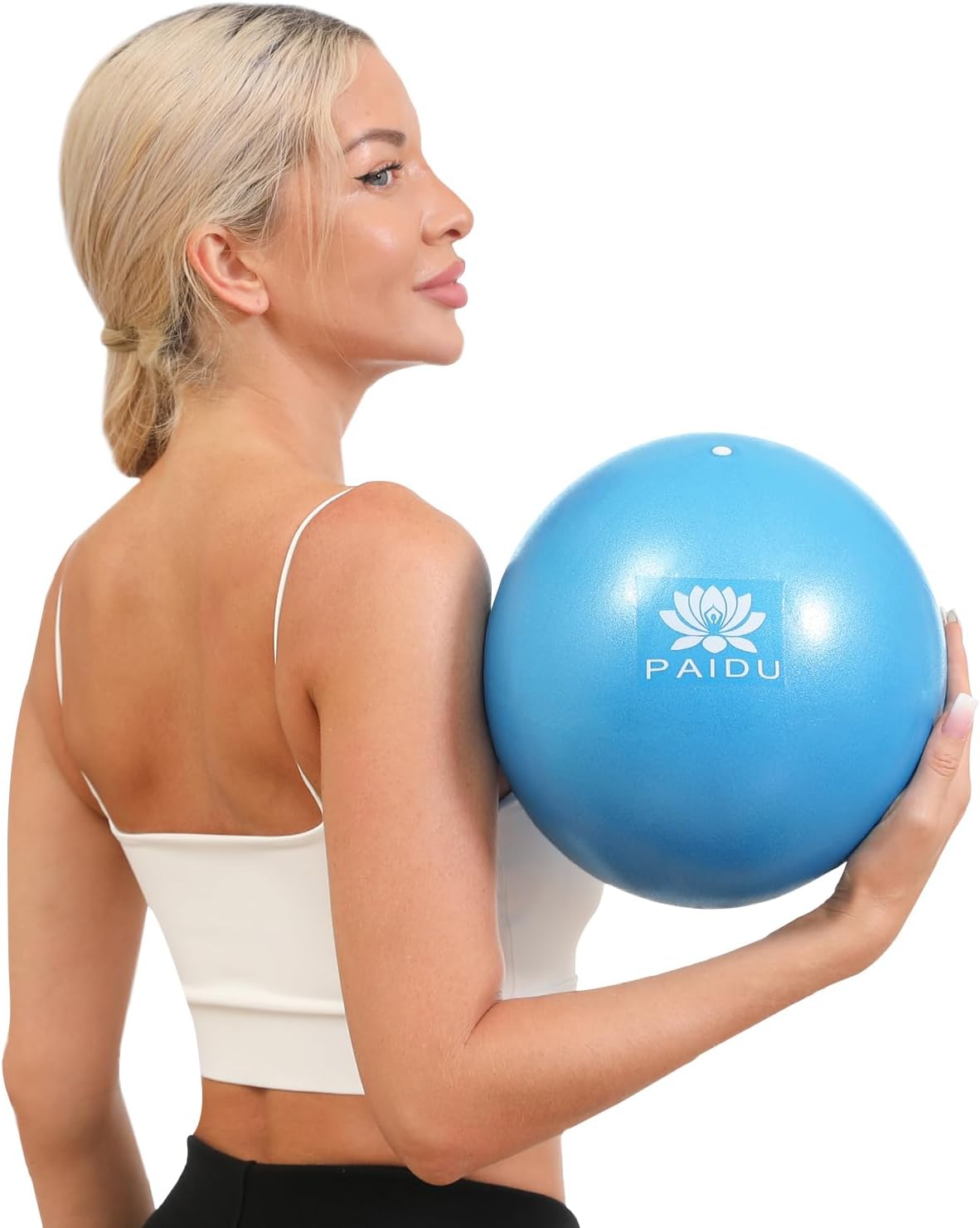 PIDO Pilates Ball 10-inch Core, Anti-Explosion and Anti-Slip Mini Yoga Balls blue