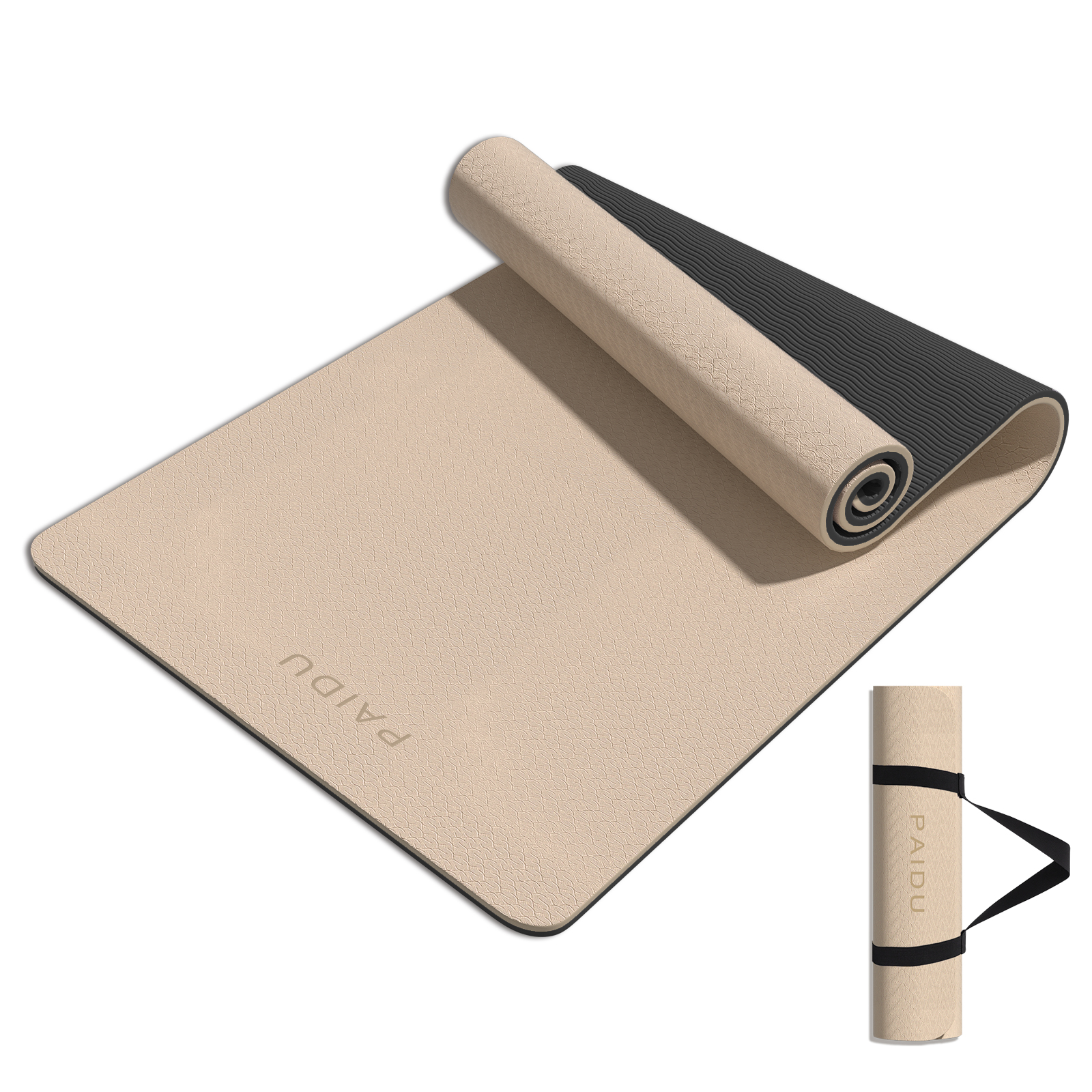 Yoga Mat 8mm Super Thick TPE Fitness Mat | SGS Certified | Non-Slip, Odorless & Tear-Resistant | Unisex with Strap | for Yoga, Pilates, Meditation & Home Workouts Visit the PAIDU Store