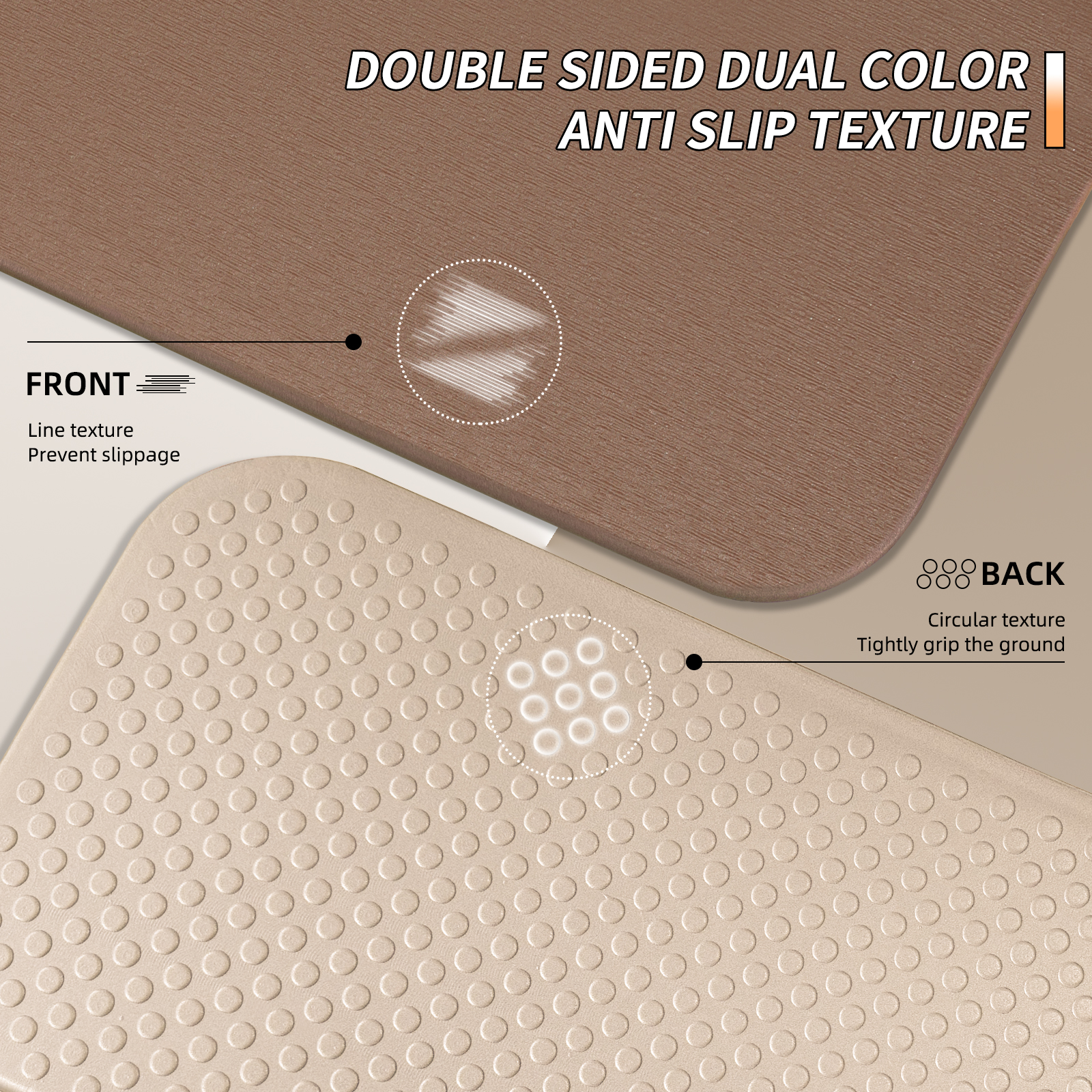 Foldable Fitness Yoga Mat | 2/5" (10MM) Extra Thick | SGS Certified Non-Slip TPE | 75x26" Extra Long-Wide | Portable & Easy Store | for Yoga, Pilates, Home Gym & Full-Body Workouts