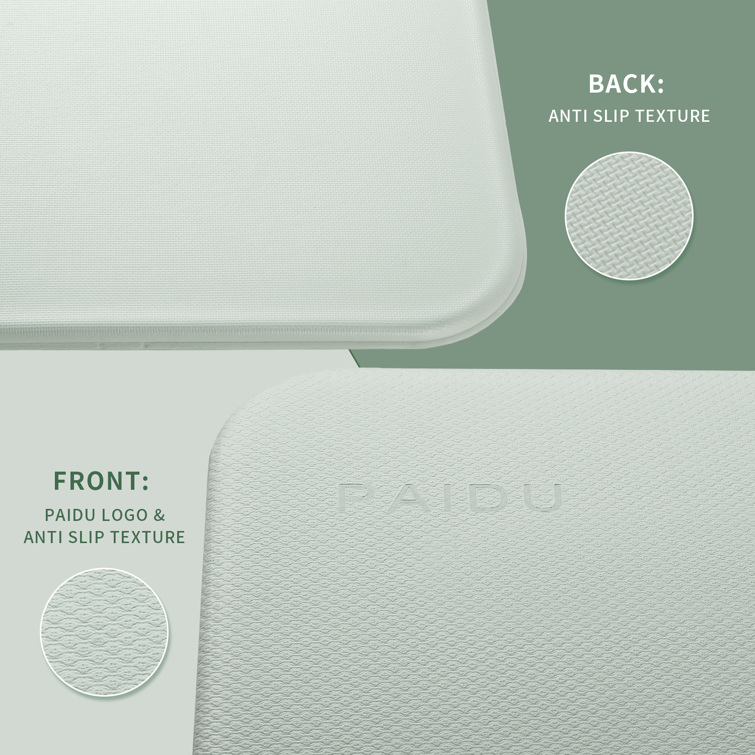 Foldable Yoga Mat - 10mm Extra Thick, 75"26" Non-Slip Exercise Fitness Mat | SGS Eco-Certified, Portable for Yoga/Pilates/Studio/Home Workout