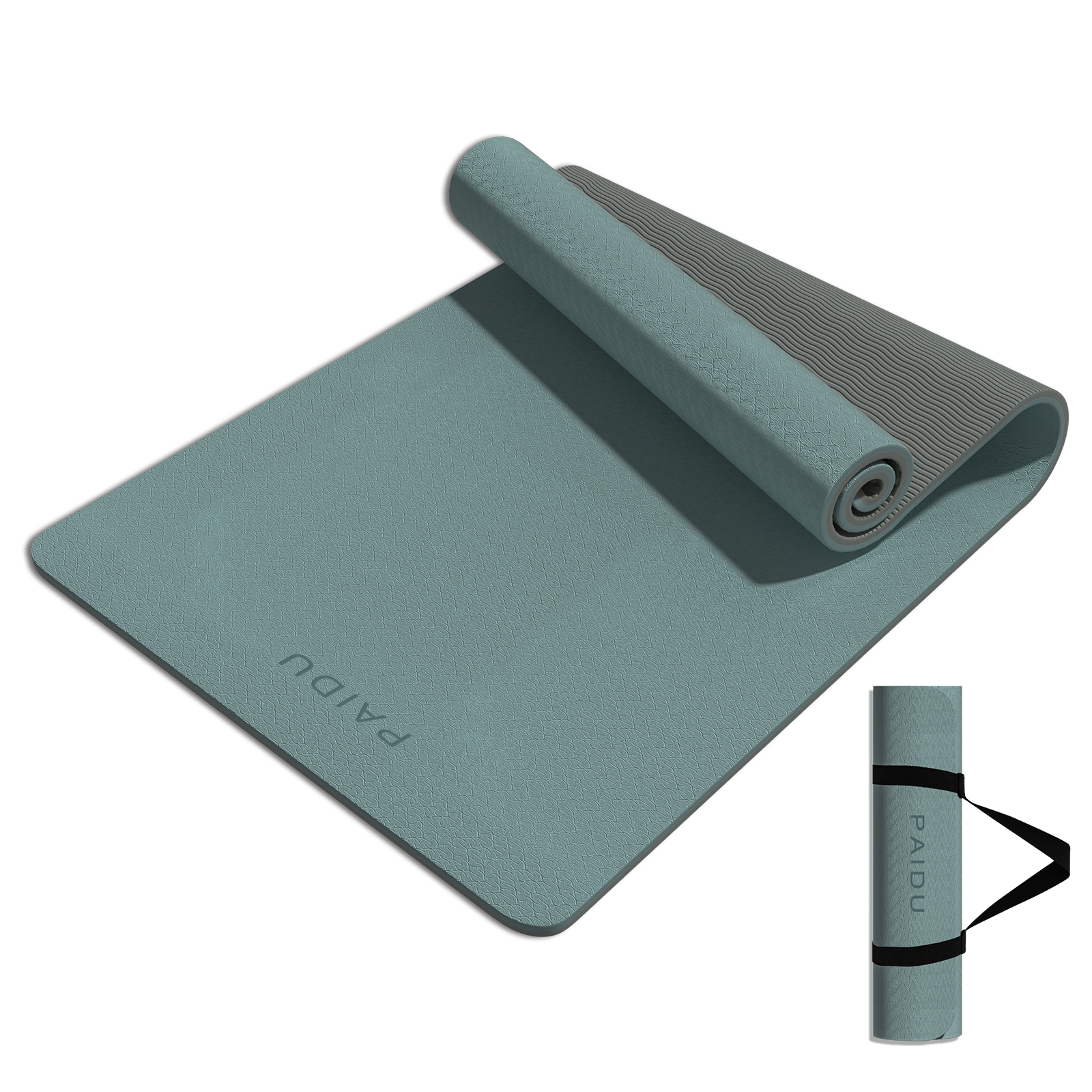 Yoga Mat 8mm Super Thick TPE Fitness Mat | SGS Certified | Non-Slip, Odorless & Tear-Resistant | Unisex with Strap | for Yoga, Pilates, Meditation & Home Workouts Visit the PAIDU Store